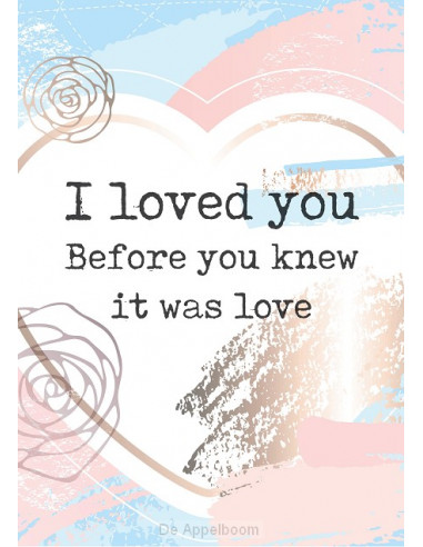 Poster a4 I loved you