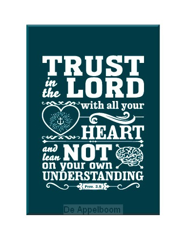 Kadobord trust in the Lord