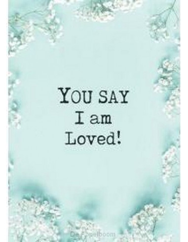 Poster a4 you say I am loved