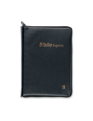 Portugese - Biblia preta zipper