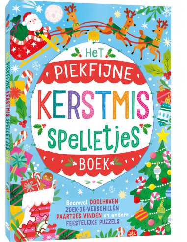 Piekfijne kerstmis spelletjesboek