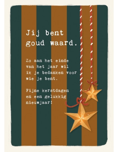 Jij bent goud waard