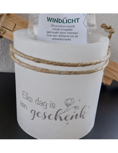 Windlicht S Elke dag is een geschenk