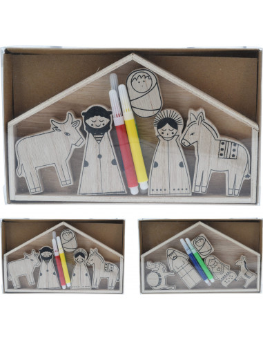 Nativity Stable coloring set - 2 designs