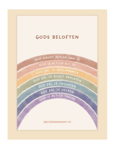 Gods beloften  A4 Poster