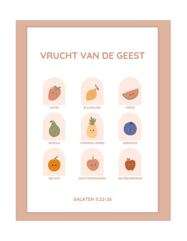 Vrucht van de Geest  A4 Poster