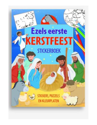 Ezels eerste kerstfeest stickerboek