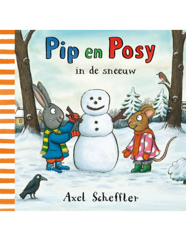 Pip en posy in de sneeuw