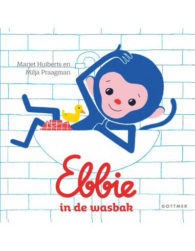 Ebbie in de wasbak