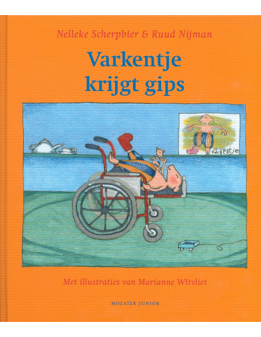 Varkentje krijgt gips