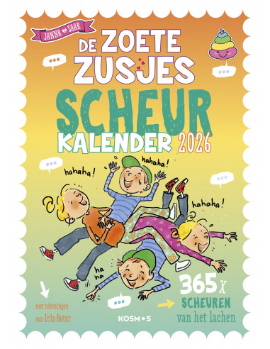 Zoete zusjes scheurkalender 2026