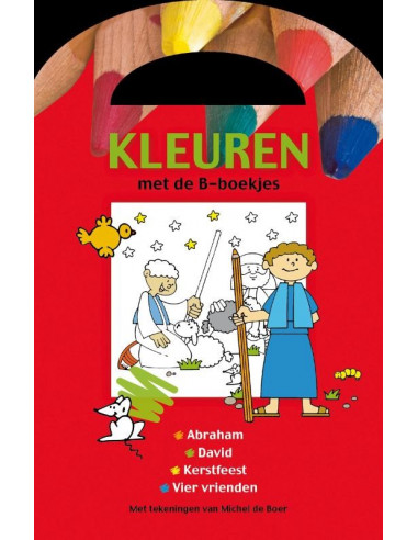 Kleurboek B-boekje rood