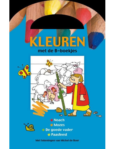 Kleurboek B-boekje blauw