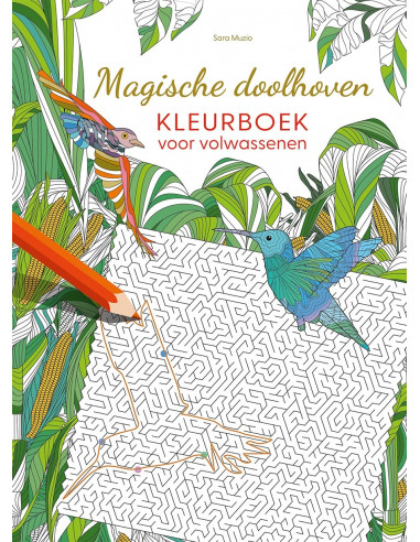 Magische doolhoven kleurboek voor volwas