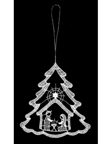 Lace hanger Tree with nativity