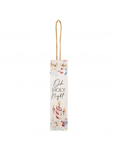 Wood ornament O Holy Night