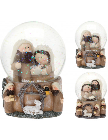 Snowball Nativity (set of 2) 7x9 cm