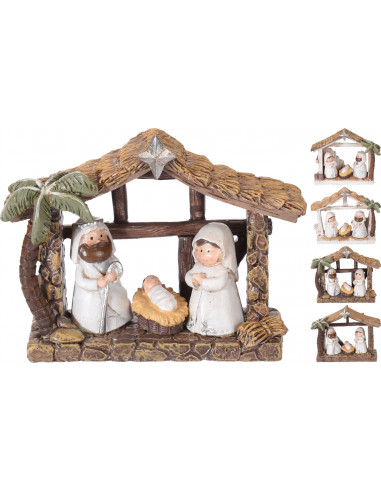 Nativity Stables (set of 4) 9x3,5 x7cm