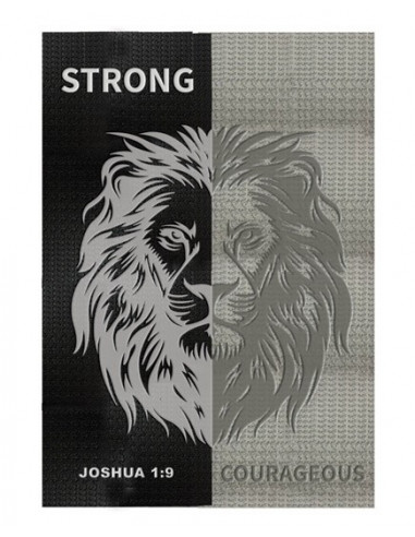 Lux Leather Journal Strong and courageou