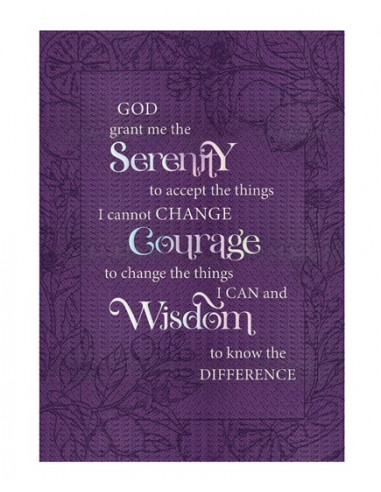 Lux Leather Journal Serenity Prayer