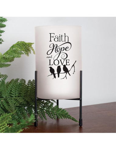 Candle pillar stand faith hope love