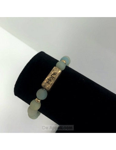 Armband natuursteen hope groen