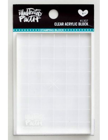 Acrylic block for clear stamps