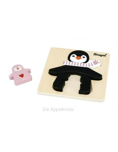 96 st Geboortepuzzel pinguin met jong ro