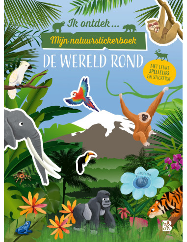 Mijn natuurstickerboek de wereld rond