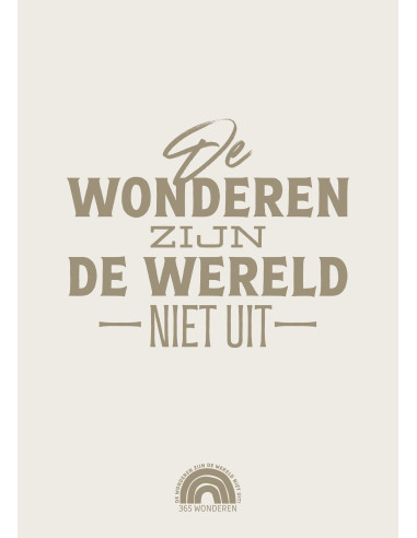 Wonderen zijn de wereld niet uit