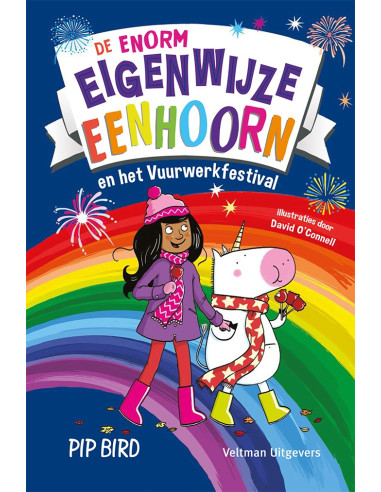 Enorm eigenwijze eenhoorn en het vuur