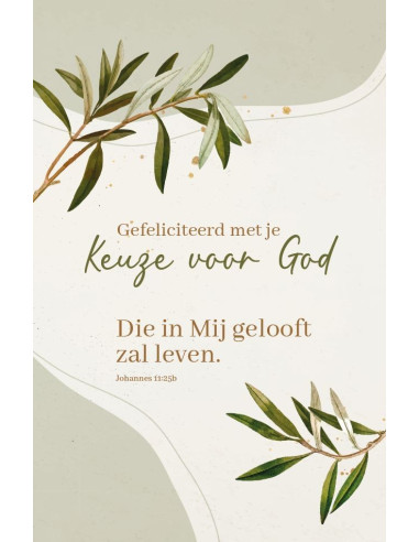 Wenskaart Gef. keuze voor God