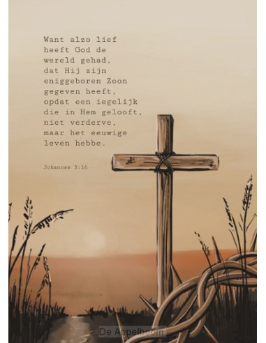 Poster A4 Want alzo lief heeft God ...