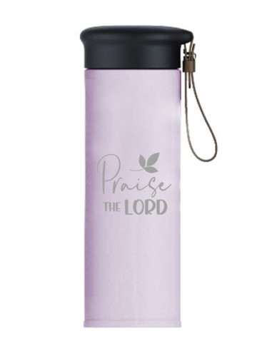 Thermos Bottle Praise the Lord Pink