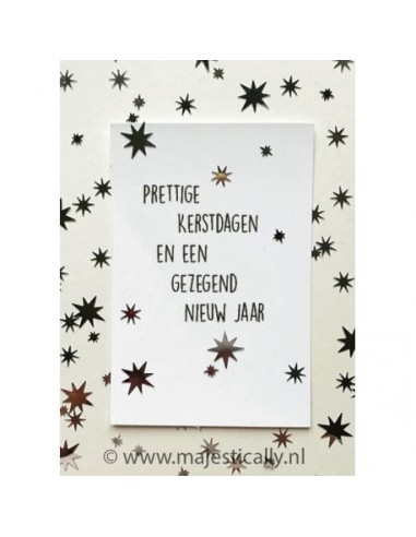 Prettige kerstdagen - sterretjes