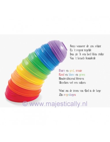 Kinderkaart regenbogen