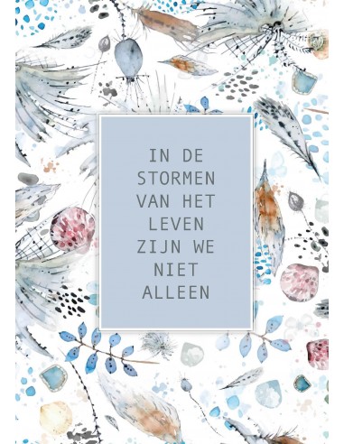 Poster in de stormen van het leven