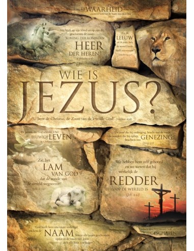 Poster Wie is Jezus 50 x 70 cm