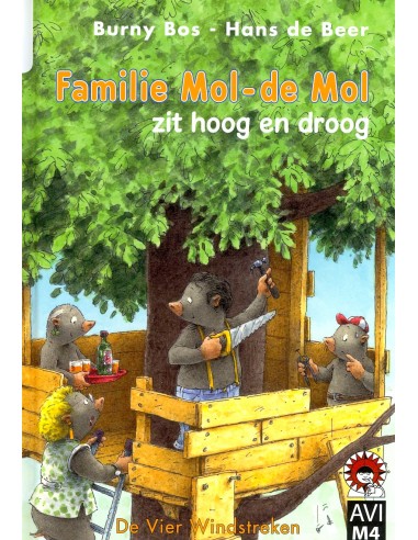 Familie mol de mol zit hoog en droog