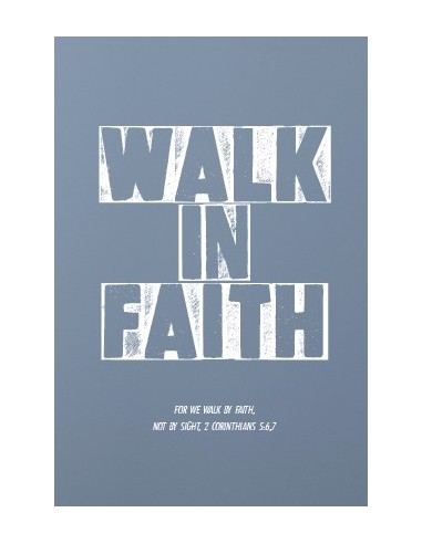 Wenskaart walk in faith