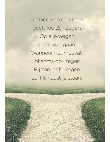 Poster de God van vrede