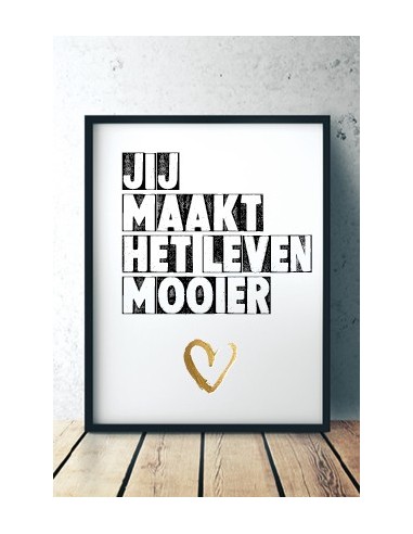 Wenskaart jij maakt het leven mooier