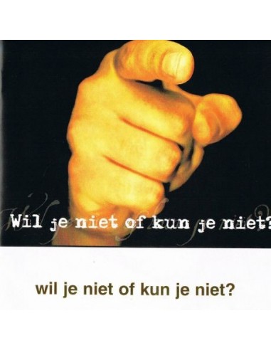 Wil je niet of kun je niet