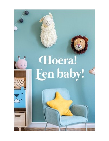 Wenskaart hoera een baby