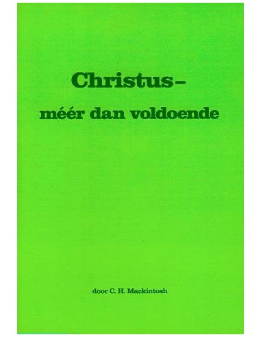 Christus meer dan voldoende