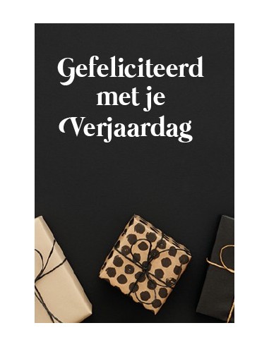 Wenskaart gefeliciteerd met je verjaarda