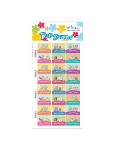 Fun stickers farm animals