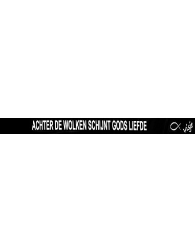 Sticker visje achter de wolken schynt Go