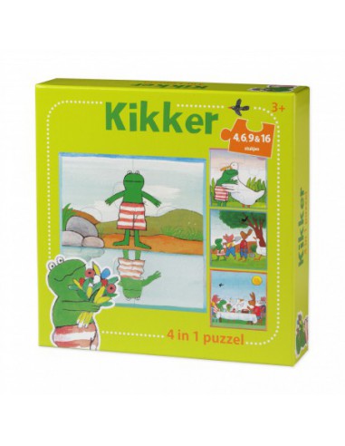 De wereld van Kikker 4in1 puzzel