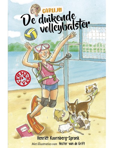 De duikende volleybalster